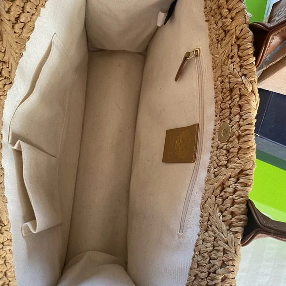 Vince Camuto Raffia Tote - Picture 2 of 3